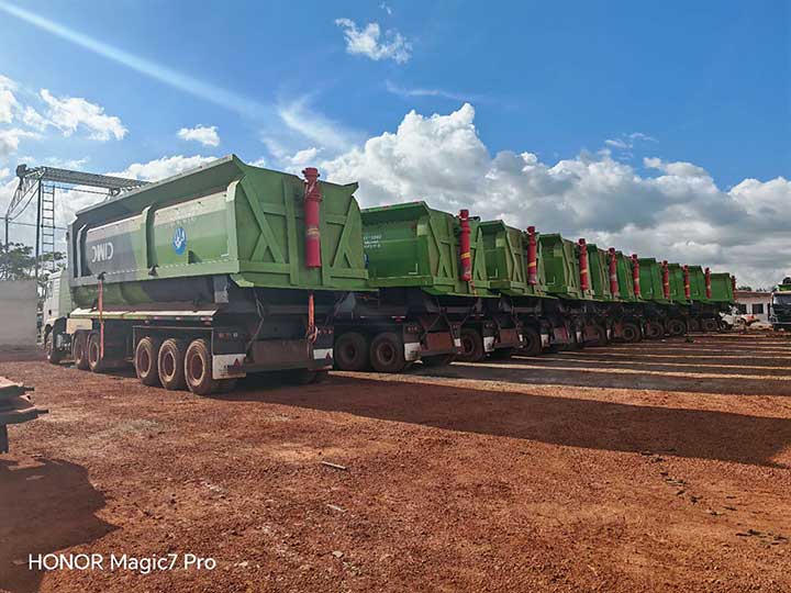 50-Cubic-Meter, 80-Ton Dump Semi-Trailer Exported to Guinea